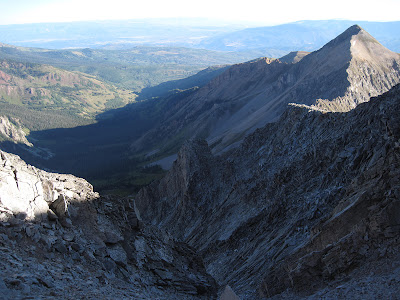 a gully on the North Face of Capitol Peak in Colorado