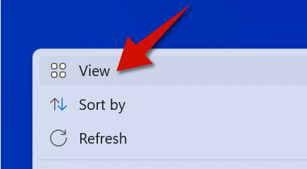 Hover the cursor or mouse on where it says View