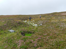 North American P51 Mustang Mk.I AP208 wreckage on holdron moss, forest of bowland