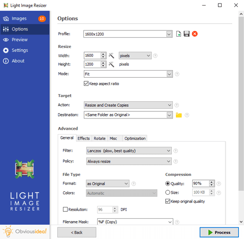 Light Image Resizer Full Windows 10