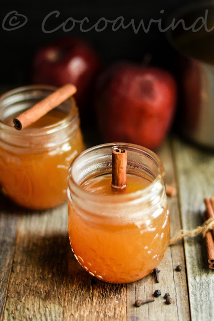 Hot Spiced Apple Cider (alcoholic version with bourbon included)