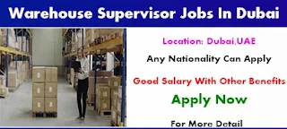 Requirement Warehouse Supervisor Jobs Vacancy One Logistics Company Location Dubai