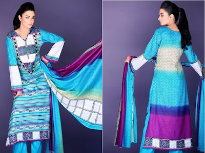 Barkha And Batik Lawn Collection 2012 By Moon Textiles,