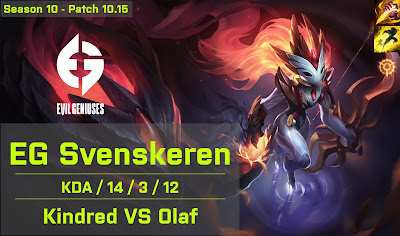 EG Svenskeren Kindred JG vs Olaf - NA 10.15