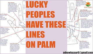 LUCKY PEOPLES HAVE THESE LINES ON PALM