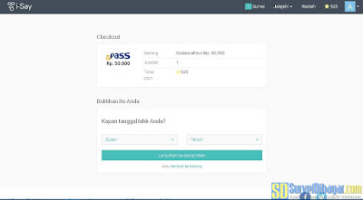 Verifikasi identitas diri untuk proses penukaran poin I-Say Indonesia | SurveiDibayar.com