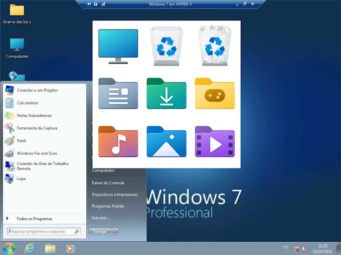 Windows 7 Lite 4.0 + Pacote de Ícones - Euler AIO pt-BR x86/x64 2021 
