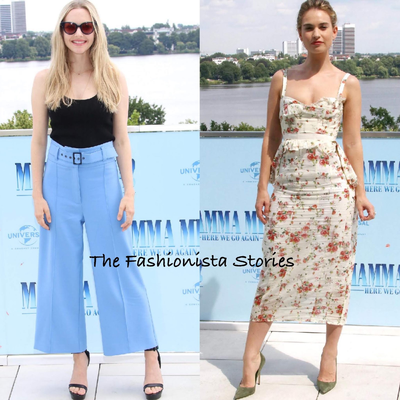 Amanda Seyfried & Lily James at the 'Mamma Mia! Here We Go Again