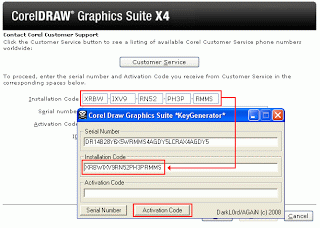 Mengaktifkan CorelDRAW X4 Life Time