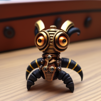 Steampunk Scorpion Statue Miniature 3D amazingwallpapersa blogspot com (9)