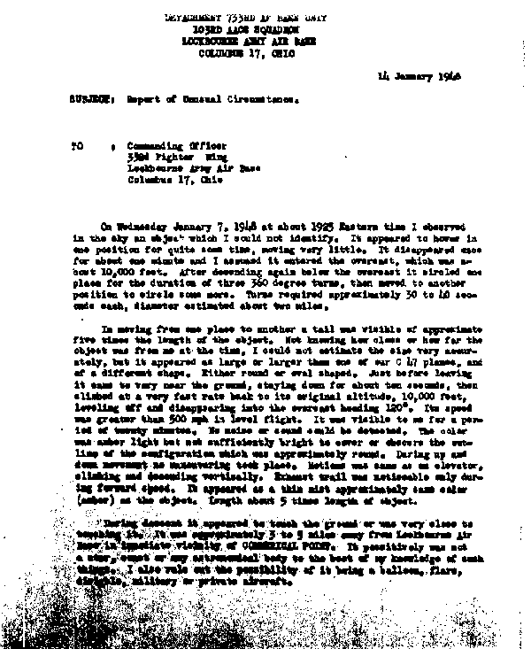 Ufo Facts 19542009 2