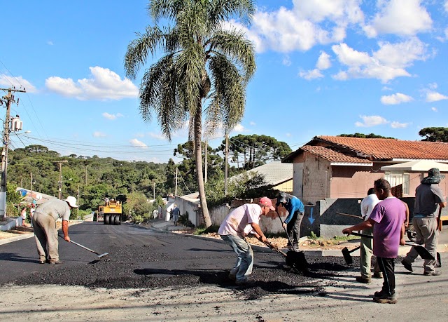 Obras de pavimentação são vistoriadas no Santa Tereza