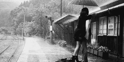 Hugging in the Rain