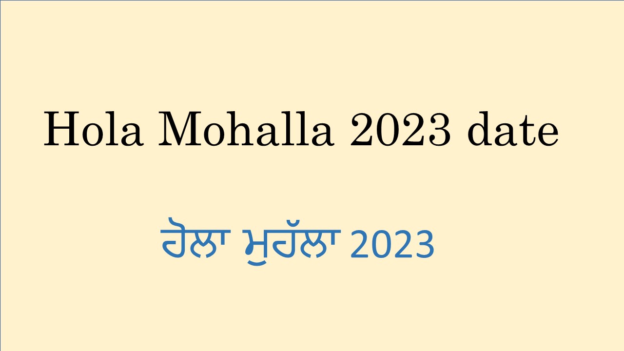 Hola Mohalla 2023