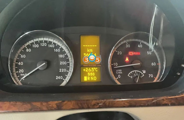 Solve Mercedes W636 W639 Not Show Mileage with CGDI 1