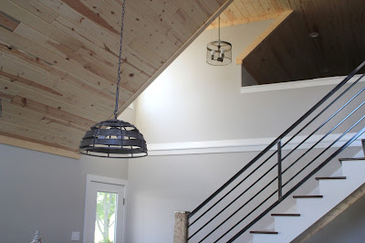 Kitchen remodel with vaulted ceilings, finished with tongue and groove pine