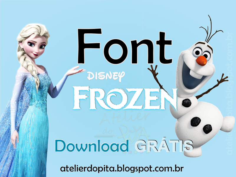 Fonte Frozen download GRÁTIS