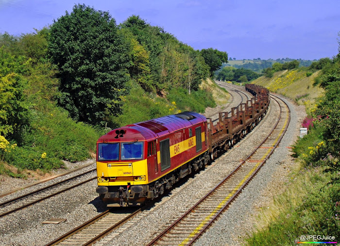 60065 in EWS red livery