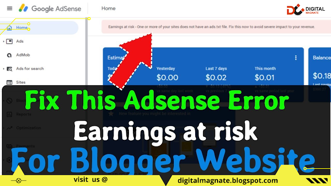 How to Fix AdSense ads. txt File Issue for Blogger Blogs