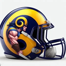 Los Angeles Rams Marvel Concept Helmet  Hercules