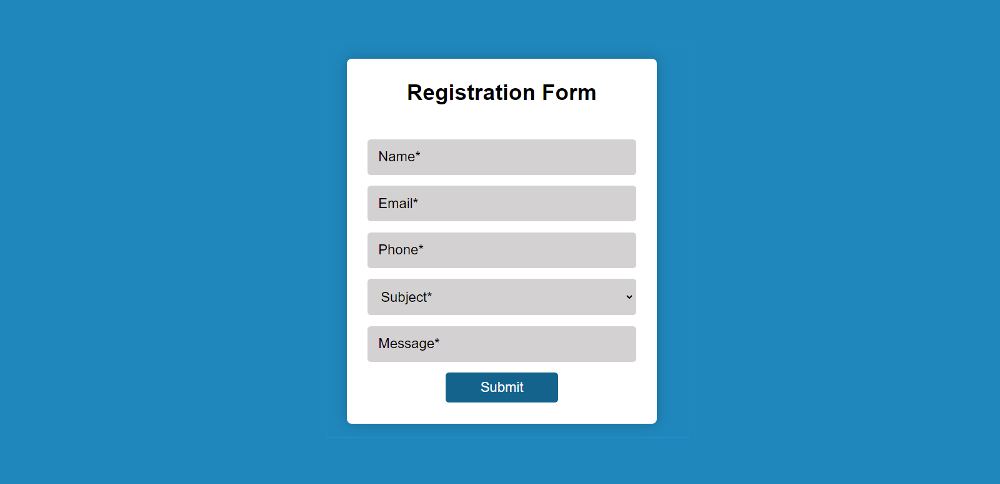 JavaScript Form Validation