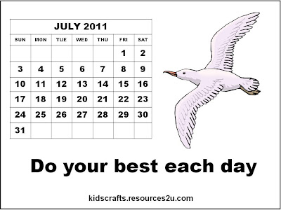 printable calendars july. Free Calendar 2011 July for