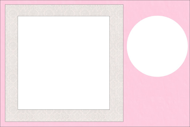 Pink, Lilac and Grey Free Printable Invitations, Labels or Cards.