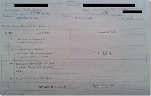 TASA 23 DESCRIPCION CORTAR