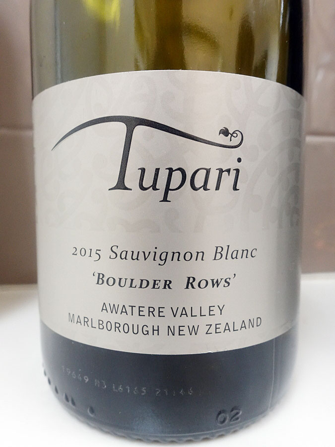 Tupari Boulder Rows Sauvignon Blanc 2015 (90 pts)