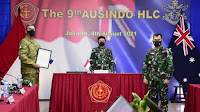 Panglima TNI bersama CDF Australia Pimpin Sidang ke-9 AUSINDO HLC Tahun 2021