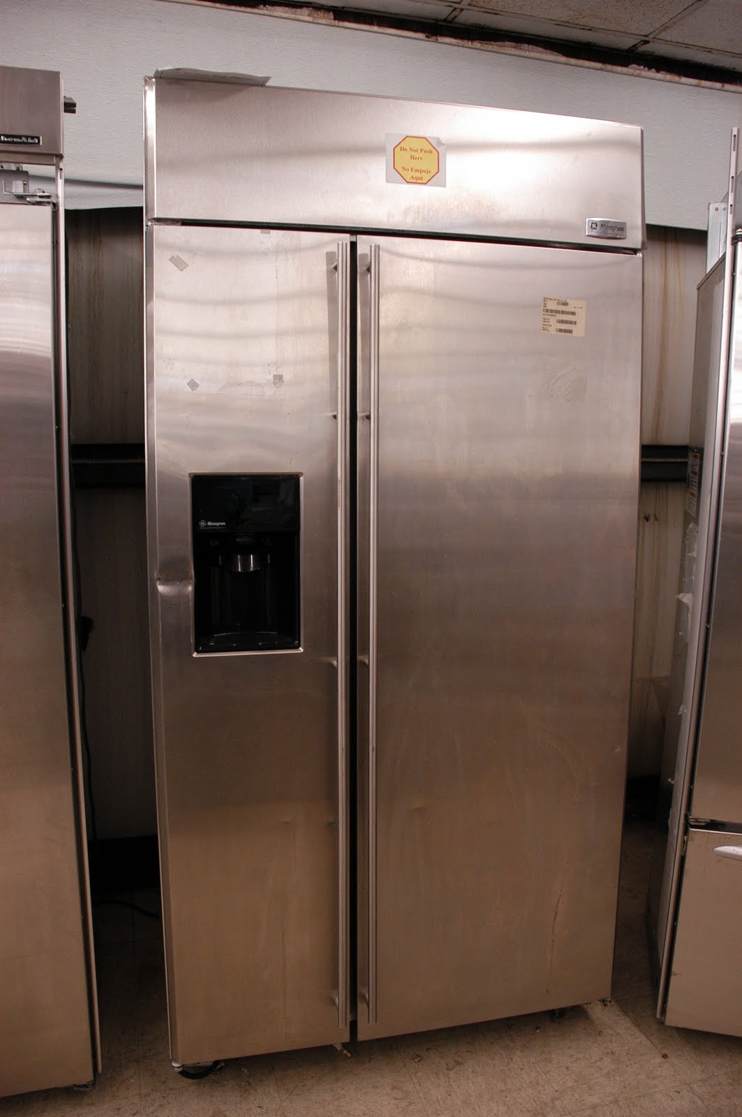 Appliance Direct Video Blog: GE Monogram 42quot; BuiltIn SidebySide Refrigerator with Dispenser 