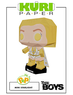 Kuri Paper - Pop Mini Funko Starlight The boys Papercraft