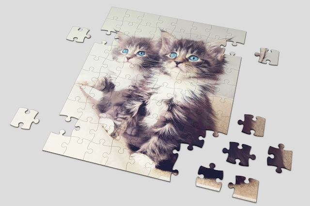 Mockup Puzzle Frame Psd