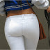 Bubble butt in White Pants