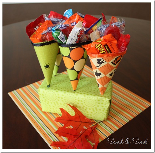 Halloween Treat Cones 