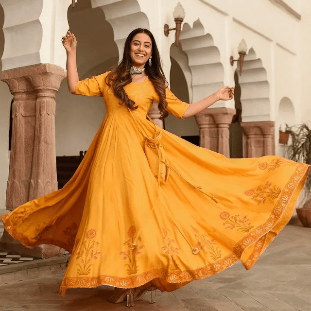 Yellow Dress For Haldi