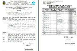 Contoh Format Sk Kiprah Pembagian Kiprah Guru Tahun Pelajaran 2017/2018