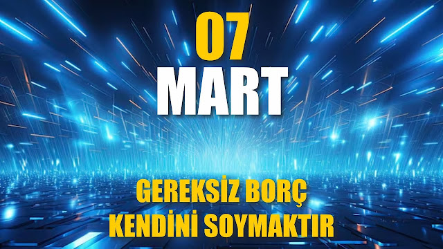 Gereksiz Borç Kendini Soymaktır | 07 Mart / 365 Gün Öz Disiplin