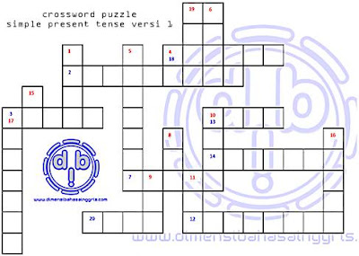 Simple present tense crossword puzzle versi 1 downlaod PDF