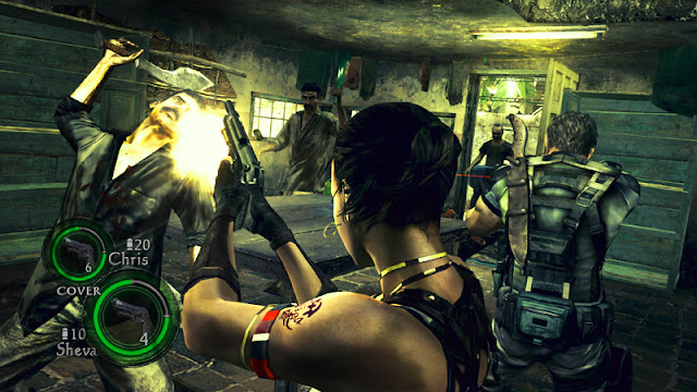 Spesifikasi PC untuk Resident Evil 5  Sinopsis   Cerita dari RE5 ini menceritakan tentang petualangan Chris Redfield (yang sekarang jadi jauh lebih keren dan gahar) di suatu negara (fiktif/rekaan) di kawasan Afrika yang disebut Kijuju. Chris kini  telah menjadi anggota dari sebuah kesatuan yang disebut Bioterrorism Security Assessment Alliance  (BSAA). Kali ini ia ditugaskan untuk menyelidiki sebuah insiden yang terjadi di wilayah yang menjadi setting game ini. Lagi-lagi Chris tidak akan sendiri dalam petualangannya.     Ia akan ditemani oleh  seorang cewek latin berumur 23 tahun yang bernama Sheva Alomar (Biarpun namanya Sheva, bukan berarti  doi punya hubungan darah sama pemain bola asal Ukraina). Tidak hanya berusaha melakukan investigasi  mengenai sesuatu yang terjadi di sana, kehilangan Jill terus membayangi dirinya. Keberadaan Sheva  sebagai partner-nya kali ini pun sempat mengingatkannya dengan trauma kehilangan Jill. Seiring dengan  penyelidikannya mengenai apa yang tengah terjadi di balik penyebaran virus di kawasan ini, Chris pun  berharap untuk bisa menemukan kembali Jill, walaupun harus berhadapan kembali dengan Albert Wesker yang  telah menjadi musuh bebuyutannya. Ia masih menyimpan keyakinan bahwa Jill masih hidup di suatu tempat.   Di game kali ini, gamers akan bertemu dengan beberapa tokoh baru dan keterkaitan