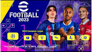 Download eFootball PES 2023 EUROPEAN PPSSPP New Update Faces 2K Realistis And Kits Season 2022-23