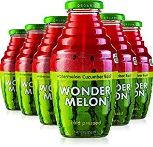 Wonder Melon Organic Watermelon Juice with Cucumber & Basil