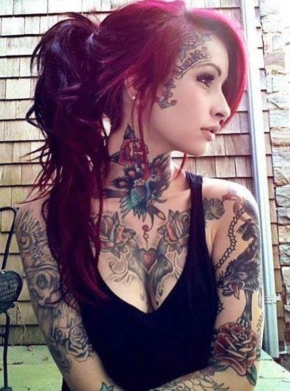 She has gorgeous Tattoos Body