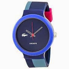 lacoste watches blue