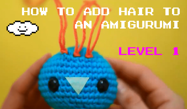 Learn How to add hair to Amigurumis in an easy way