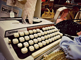 vintage typewriter at lou lou's vintage fair, Cardiff | ACupofT