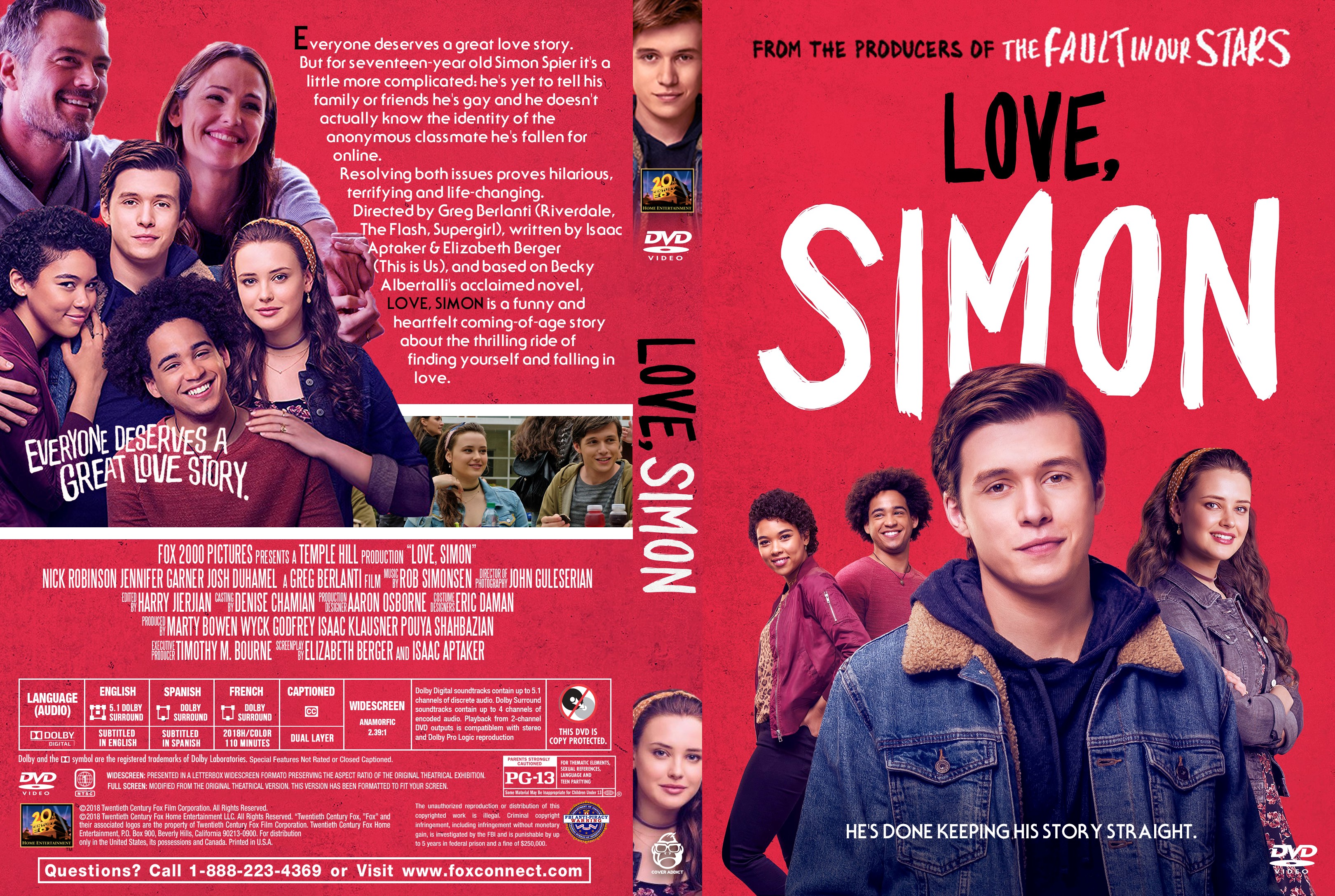 Love, Simon DVD Cover - Cover Addict - DVD, Bluray Covers 