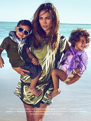 jennifer lopez twins gucci ads. All Gucci flagship stores will