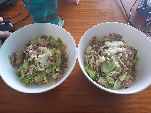 Two Bowls of Corned Beef and Veggies