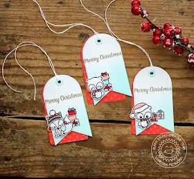Sunny Studio Stamps: Build-A-Tag Dies Foxy Christmas Happy Owlidays Christmas Critter Gift Tags with Vanessa Menhorn